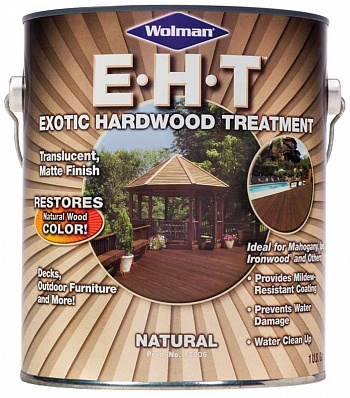 Пропитка Wolman EHT по экзотическим породам древесины